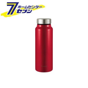 スクリューマグボトル 600ml (レッド) AKY-60 R ピーコック [水筒 マグボトル 保温 保冷 直飲み 軽量 真空断熱 魔法瓶 コンパクト シンプ