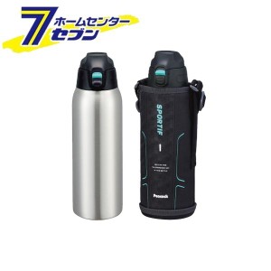 ワンタッチストレートドリンクボトル 800ml (ブラック) AJC-F82 B ピーコック [水筒 保冷 スポーツドリンク対応 魔法瓶 直飲み 洗いやす