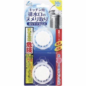 WashLab (ウォッシュラボ) キッチン用排水口のヌメリ取り 吊下げタイプ (30g*2コ入)  [台所 流し台 掃除用品 ライオンケミカル]