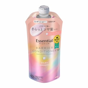 エッセンシャルプレミアム うるおいバリア コンディショナー シルキー＆スムース 詰替(340ml)【エッセンシャル(Essential)】  [ダメージ