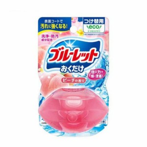 液体ブルーレットおくだけ つけ替用 ピーチの香り (70ml)  [便器 洗浄 防汚 小林製薬]