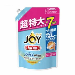 ジョイ W除菌 食器用洗剤 ファブリーズW消臭 フレッシュシトラス 詰め替え 超特大 (910ml)  [台所洗剤 キッチン 食器洗い 除菌 P&G]