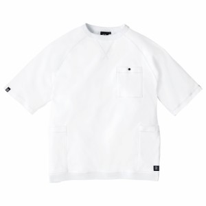 5ポケット 半袖 Tシャツ ホワイト 4L G-947 [作業着 作業服 ワークウェア 機能性 収納力 快適 ゆったり トップス カジュアル コーコス信