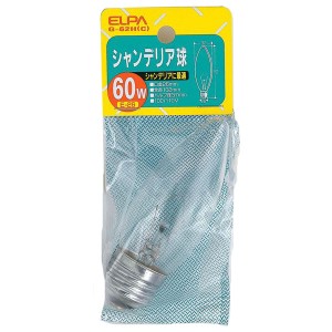 シャンデリア球 60W E26 クリア G-62H(C) ELPA [電球 白熱電球 照明]