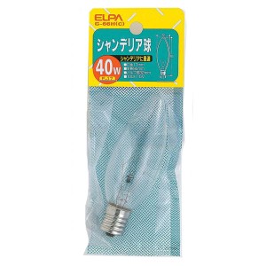 シャンデリア球 40W E17 クリア G-66H(C) ELPA [電球 白熱電球 照明]