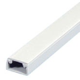 ABSモール 壁用 テープ付 0号 1m グレー  ELPA [配線モール 電設資材 電気配線 工事用配線]