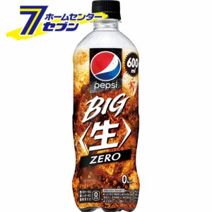 【送料無料】 ペプシ BIG (生) ゼロ PET 600ml 24本 【1ケース販売】  サントリー [pepsi コーラ 炭酸飲料 ペプシコーラ ソフトドリンク 