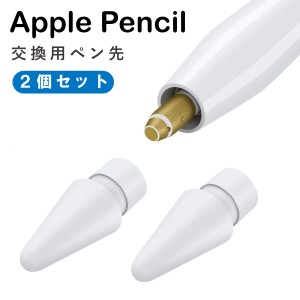 Apple Pencil ペン先 チップ 白 2個セット 互換 替え芯 第1世代 第2世代 交換用 iPad iPad Pro アップルペンシル アイパッド