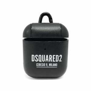 (新品) ディースクエアード エアポッツケース/イヤホンケース Ceresio 9 Airpod Case ITM0096 35005006 M063 ブラック DSQUARED2 