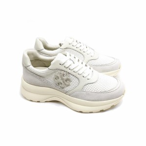 トリバーチ 145587 102 KICK TRAINER NEW REMEMBER レディース スニーカー ホワイト×ライトグレー系 (新品) TORY BURCH