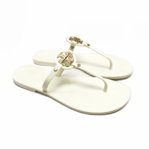 トリバーチ 51148678 104 ミニ ミラー ジェリー トングサンダル IVORY アイボリー系 (新品) TORY BURCH