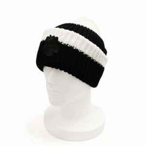 (新品)マリメッコ  Ludia ルディア ニット帽 ビーニー 091659 910 BLACK WHITE marimekko 