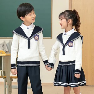 セーラー服 小学生 セーター  制服 学生服 高校 中学 通学 ニット 学校 ニット セーター ニット 紺 通学 子供用 キッズ 入学 フォーマル 