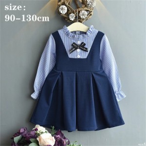 子供ドレス ワンピース長袖 お姫様ドレス 子ども 女の子 キッズワンピース dress 90/100/110/120/130cm 入学式 発表会 結婚式 子供服 女