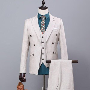 ダブルブレスト ビジネス スーツ シングル メンズ 紳士服 suit ベスト付き 大きいサイズ おしゃれ 春 夏 細身 結婚式 フォーマル スリム 