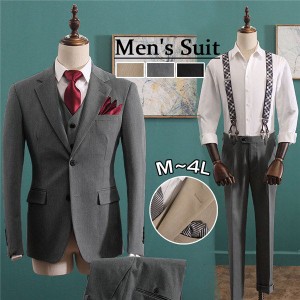Suit 3点セット 2つボタン ビジネススーツ 紳士 suit スーツ メンズ ビジネス スリム おしゃれ フォーマル パーティ 結婚式 卒業式 入社