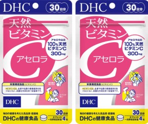 【ビタミンC サプリメント】DHC 天然ビタミンC　アセロラ　 30日分×2袋セット　栄養機能食品（ビタミンC）