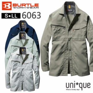 作業着 オールシーズン ワークウェア BURTLE バートル 長袖シャツ 6063  ワークシャツ 作業服 おしゃれ かっこいい ブルゾン アウトドア