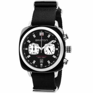 ブリストン BRISTON 公式通販  CLUBMASTER SPORT CHRONOGRAPH BLACK WATCH / 腕時計 メンズ 防水 強化ガラス 衝撃 ブランド ベルト 20mm 