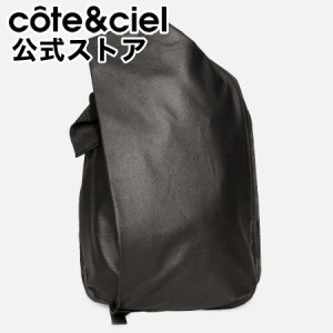 [公式直営] cote&ciel コートエシエル ISAR M Coated Canvas Black リュック バックパック コートアンドシエル コートシエル リュック バ