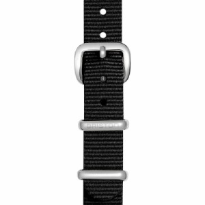 BRISTON ブリストン NS12.PVDRG.B (SINGLE TURN) NATOストラップ &#8211; ブラック 12mm/  腕時計
