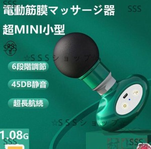 筋膜リリース ガン 電動マッサージ器 小型 6調節調節可能 タッチスクリーン 8000回転 肩こり 足 腰 背中 全身 女性 男性 軽量 静音