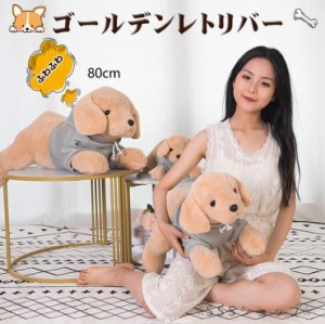 ぬいぐるみ 犬 いぬ 80cm ゴールデンレトリバー かわいい おもちゃ 癒し ふわふわ 抱き枕 癒しのゴールデンレトリバーが可愛い♪