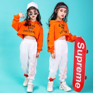 まとめ買い キッズダンス衣装 ヒップホップ HIPHOP 子供服 迷彩 迷彩パンツ ズボン タンクトップ メッシュ 練習着 ジャズダンス衣装