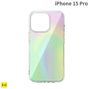 iPhone15Pro ケース Premium Style TPUソフトケース オーロラ スマホケース　