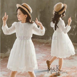 子供服ワンピース女の子長袖子供ドレスdressキッズ春秋膝丈ワンピースロングTシャツトップス韓国子供服ジュニアカジュアルおしゃれ可愛い