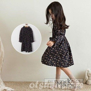 子供服 ワンピース 女の子 長袖 子供ドレス dress キッズ 秋冬 膝丈ワンピース 無地 蝶結び 韓国子供服 ジュニア インナー カジュアル お