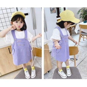 子供服 セットアップ 夏 韓国子供服 女の子 ベイビー服 キッズ 上下セット 2点セット 半袖 Tシャツ 薄手 スカート 可愛い 通学着 通園着 