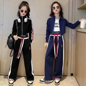 子供服 セットアップ 女の子 長袖 春秋 秋着 2点セット キッズダンス衣装 ヒップホップ 長ズボン 韓国子供服 キッズ 可愛い おしゃれ 小