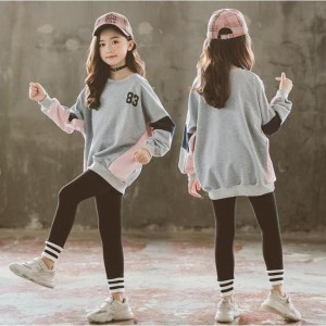 子供服 おしゃれ ジャージ ジュニア 女の子 上下セット スウェット セットアップ キッズ  ダンスウェア ステージ 衣装 スポーツウェア 部