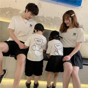 親子お揃い ファッション ペアルック ペア 半袖Ｔシャツ カップル ペア上着 家族 お揃い 子供服 兄弟 姉弟 姉妹 プレゼント 夏新作 人気 