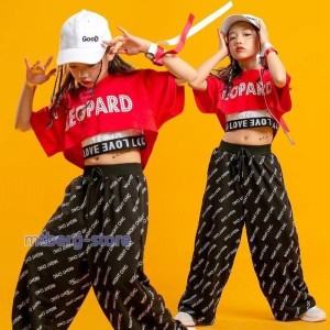 韓国子供服 HIPHOP ヒップホップ ステージ衣装 キッズダンス衣装 jazz 応援団 ジャズダンス 練習着 体操服 ダンスウェア 団体服 女の子 