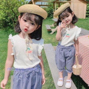 子供服 セットアップ 春夏 女の子 子供ジャージ キッズ 韓国子供服 ジュニア 上下セット 半袖 シャツ ショートパンツ ベビー服 男児 おし