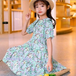 子供服 ワンピース 160 韓国子供服 キッズ 女の子 ワンピース 綿 春夏 子供ドレス 結婚式 誕生日 七五三 お姫様 ベビー服 おしゃれ 可愛