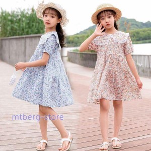 子供服 ワンピース 160 韓国子供服 キッズ 女の子 ワンピース 綿 春夏 子供ドレス 結婚式 誕生日 七五三 お姫様 ベビー服 おしゃれ 可愛