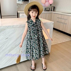 子供服 ワンピース 160 韓国子供服 キッズ 女の子 半袖 チェック柄 ワンピース 綿 春夏 子供ドレス 結婚式 誕生日 七五三 お姫様 ベビー