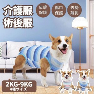 小中大型犬用 イヌキャット 四脚 術後服術後着術後ウェア 傷口皮膚保護 離乳期 手術後 避妊 去勢 生理期 怪我 術後ウェア エリザベスカラ