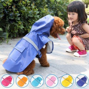 ドッグウエア 犬服 ペット服 ペットウエア 犬 愛犬 ペット レインコート防撥水 パーカー 雨 カラフル レイン ペットグッズ 洋服 秋 冬 シ