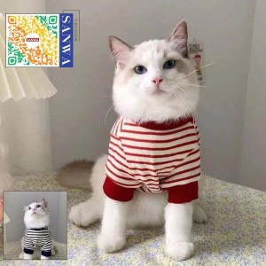 ペット用ウェア ペット用品 猫洋服 猫服 ワンチャン ロンパース 着ぐるみ 袖付き トレーナー カワイイ ドッグウェア カジュアル 小型猫 