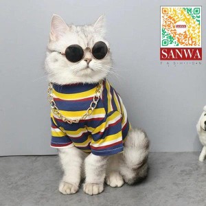 ペット用ウェア ペット用品 猫洋服 猫服 ワンチャン ロンパース 着ぐるみ Tシャツ トレーナー カワイイ ドッグウェア カジュアル 小型猫 