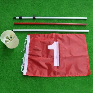 ゴルフカップセット 旗 ゴルフフラッグ 旗竿 ポール フラッグスティック カップ 組み立て式 練習用 ゴルフ ゴルフ用品 ゴルフグッズ スポ