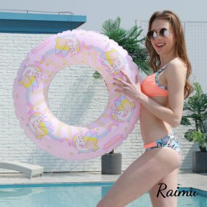 浮き輪 浮輪 フロート 子供 大人用 90cm 70cm ピンク・ブルー ユニコーン ビーチ 海 プール 水遊び 浮き具 90cm