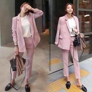 ピンク ジャケット 韓国 セットアップの通販｜au PAY マーケット