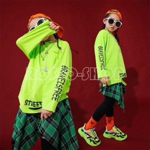 ダンス衣装 キッズ セットアップ ヒップホップ ダンス衣装 女の子 男の子 韓国 トップス パンツ HIPHOP ステージ衣装 練習着 発表会