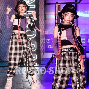 ダンス衣装 キッズ かっこいい 韓国 セットアップ HIPHOP ガールズ ジャズダンス ヒップホップ 応援団 女の子 ステージ衣装 おしゃれ 演