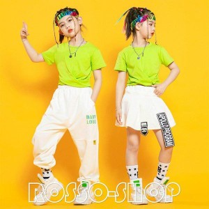 ダンス 衣装 キッズ ジャズダンス ヒップホップ HIPHOP 練習着 韓国子供服 ステージ衣装 女の子 かっこいい おしゃれ ダンスウェア へそ